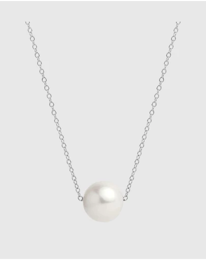 Najo - Whirlpool Silver Pearl Necklace