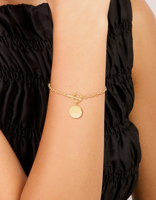 Lovisa - Waterproof Stainless Steel Beloved T & O Bracelet