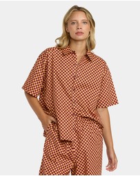 RVCA - Womens Devon Short Sleeve Shirt