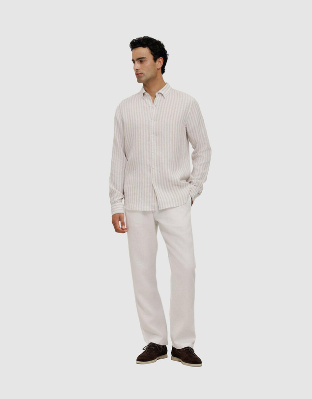 Trenery - Linen Relaxed Drawcord Pant