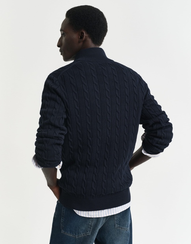 Gant - Cotton Cable Half-Zip Knit