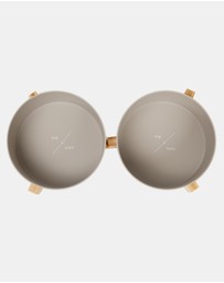 Mog & Bone - Double Bamboo Dog Bowl Mocha