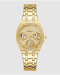 GUESS - Guess Quinn Ladies Gold Tone Multi-function Watch