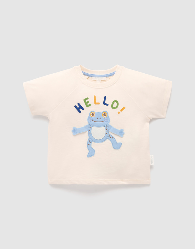 Purebaby - Hello Relaxed Tee-Kids-Babies
