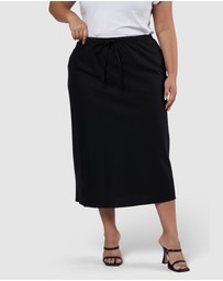 Something 4 Olivia - Olsen Linen Midi Skirt