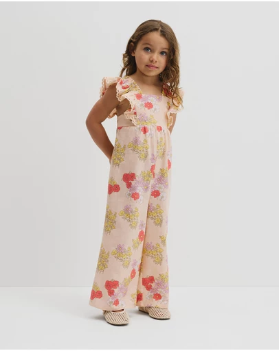 Country Road - Short Sleeve Printed Jumpsuit