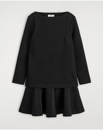 COS - Layered Long-Sleeved Mini Dress