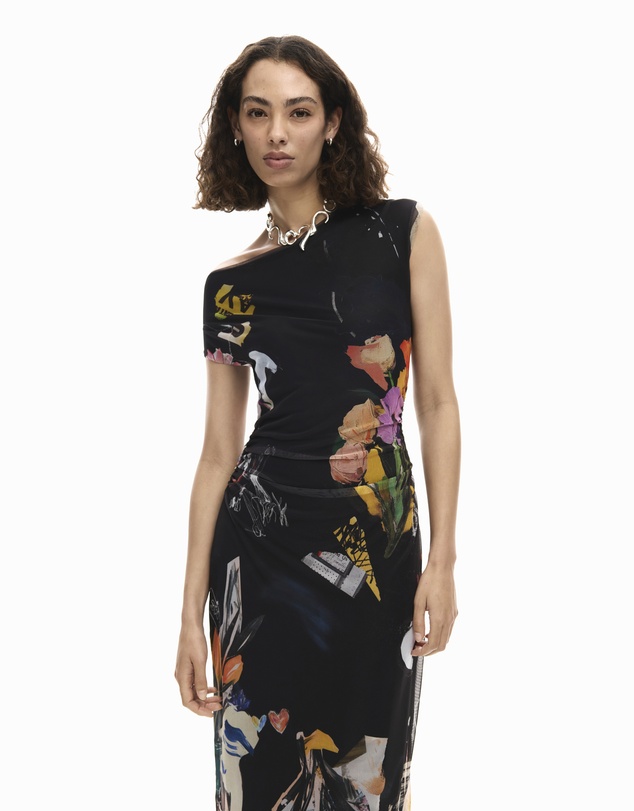 Desigual - Midi dress collage