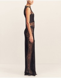 Shona Joy - Jamila Lace High Neck Maxi Dress