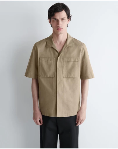 COS - Textured-Cotton Utility Shirt