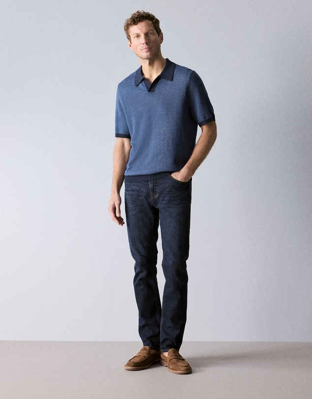 Trenery - Slim Mid Wash Jean in Ink Blue