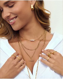 Arms Of Eve - Marcella Double Stack Gold Necklace