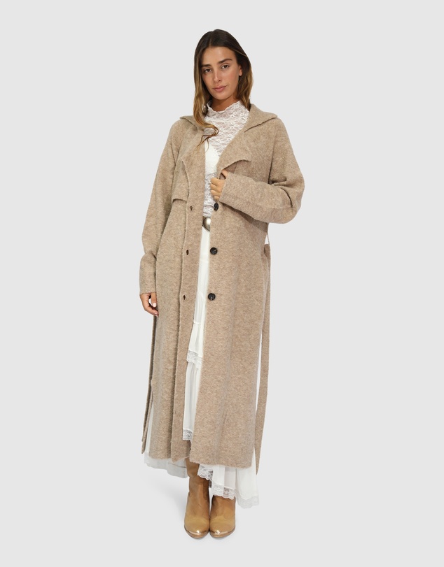 Belle & Bloom - Live in Dream Maxi Trench Cardigan