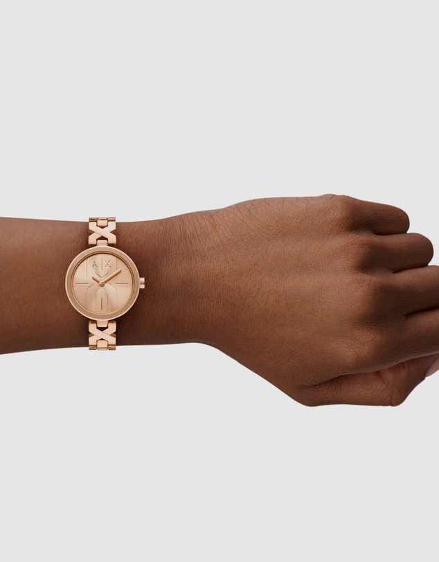 Armani Exchange - Rose Gold Analogue Watch