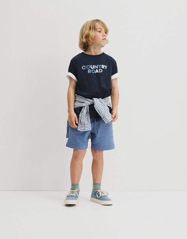 Country Road - Australian Cotton Short Sleeve Boucle T-shirt