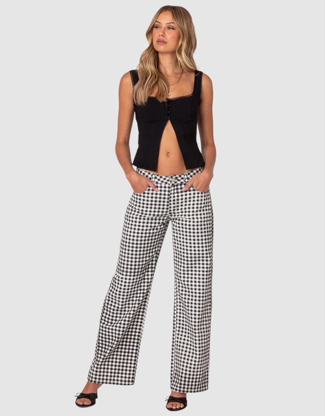 EDIKTED - Odette Split Front Tailored Top