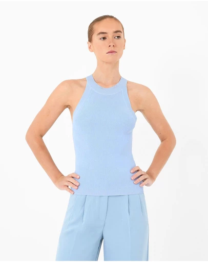 Forcast - Skye Halter Neck Knit Top