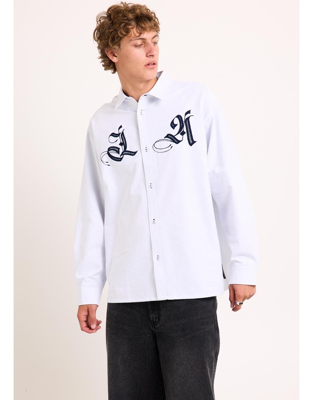 Black Noise White Rain - La Long Sleeve Shirt