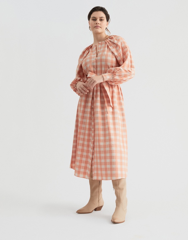 Witchery - Check Shoulder Shirt Dress