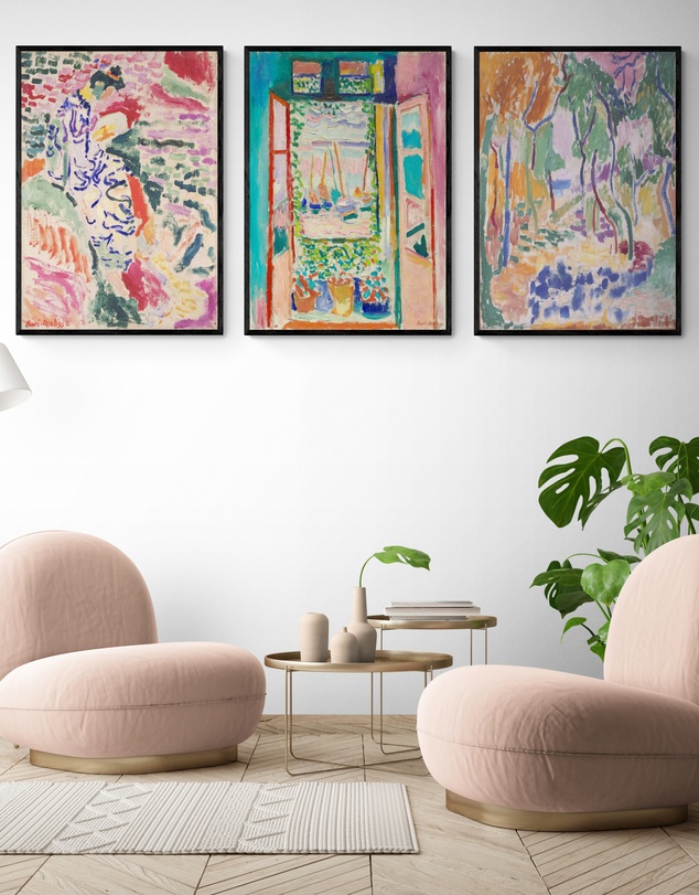 Inka Arthouse - Matisse Exhibition Set of 3 Art Prints