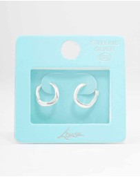 Lovisa - Sterling Silver Chubby Hoop Earrings