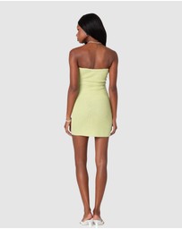 EDIKTED - Sammie Twist Front Knit Mini Dress