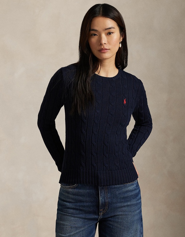 Polo Ralph Lauren - Cable-Knit Cotton Crewneck Sweater