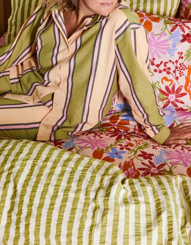 Mosey Me - Carnival Stripe Long Pyjama Set