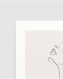 Olive et Oriel - Line Figure V Art Print