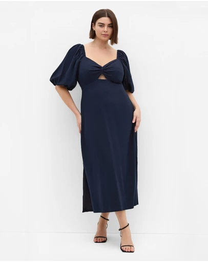 City Chic - Plus size Nala Maxi Dress - navy