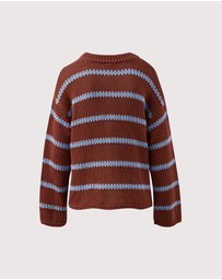 Ceres Life - Lila Oversized Knit Crew