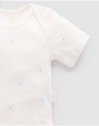 Purebaby - 2 Pack Short Sleeve Bodysuit - Babies