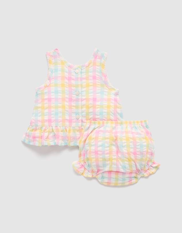 Purebaby - Ruffle Set-Kids-Babies