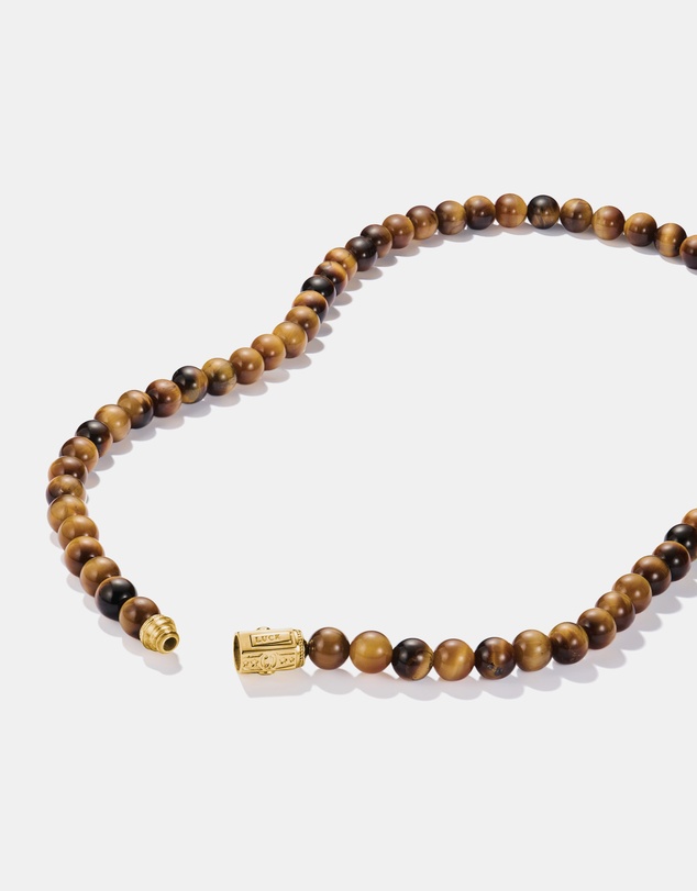 THOMAS SABO - THOMAS SABO Necklace with Tiger's Eye Beads