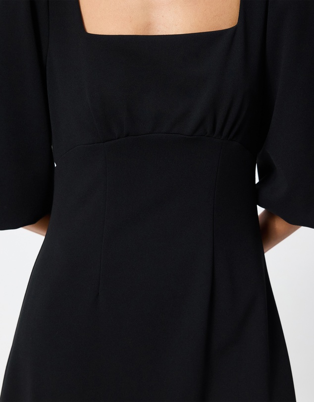 Tussah - Rosalie Square Neck Puff Sleeve Midi Dress