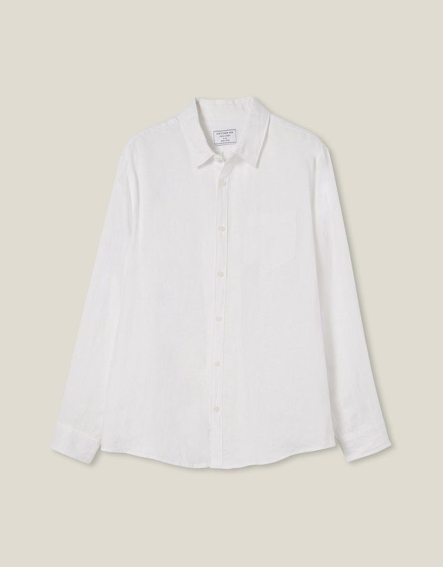 Cotton On - Linen Long Sleeve Shirt
