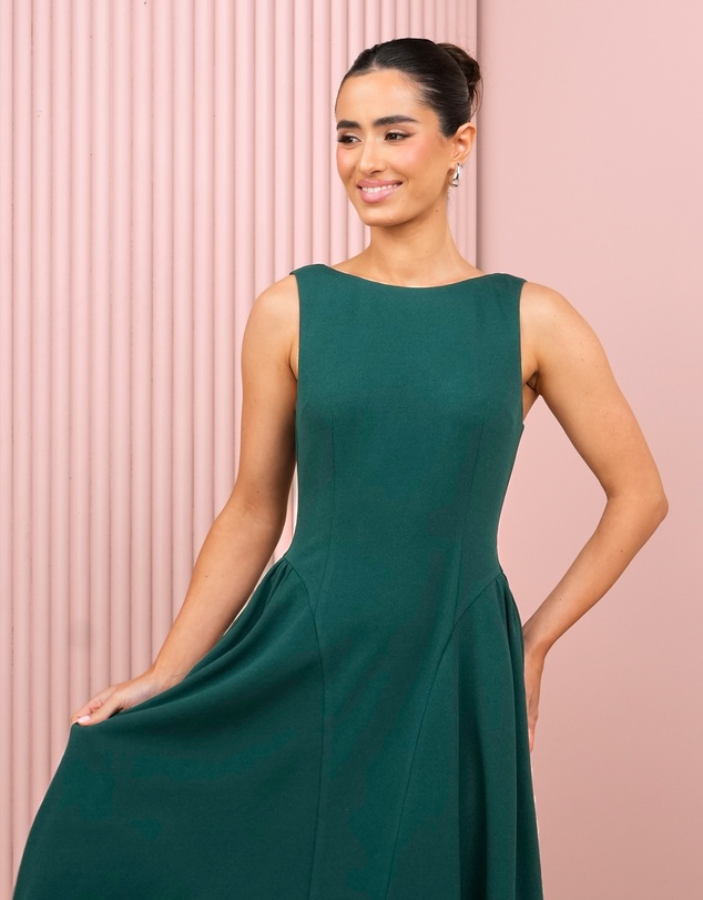 Azzurielle - Sophie Full Skirt Midi Dress