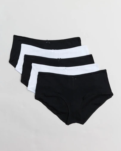 Cotton On Body - 5-Pack Cotton Pointelle Boyshorts