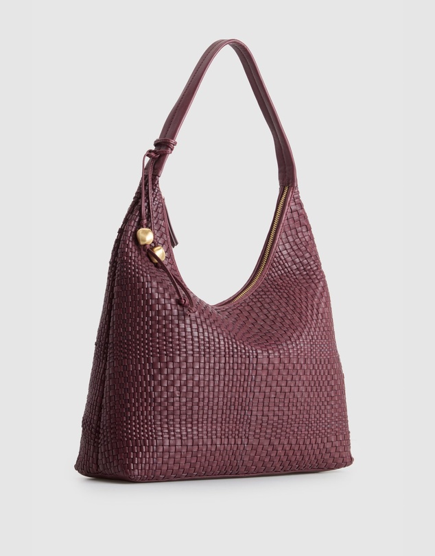Evity - Nina Leather Weave Hobo Bag