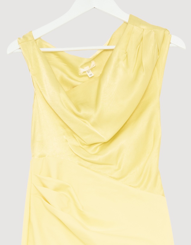 Revibe - Repaired Shona Joy Dillon Contrast Draped Maxi Dress - AU 10