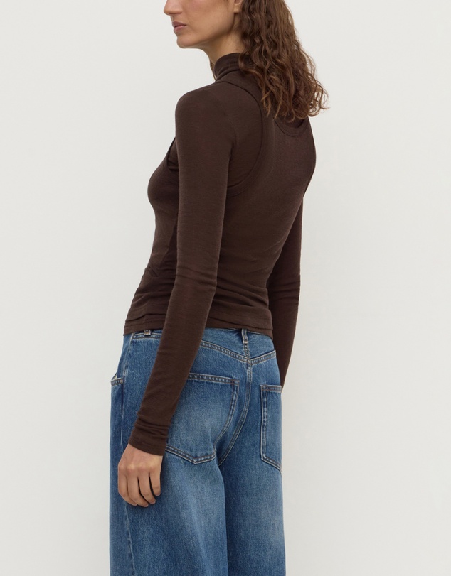 Assembly Label - Nora Merino Wool Layered Turtleneck Top
