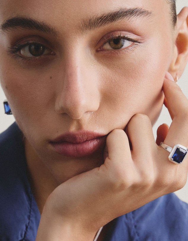 THOMAS SABO - THOMAS SABO Ring with nanocrystal in octagon cut