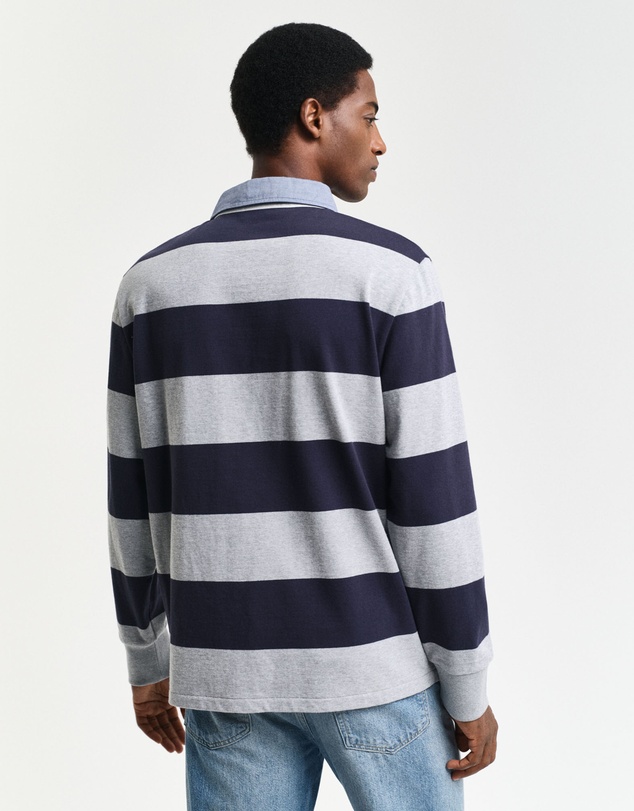 Gant - Chambray Collar Striped Heavy Rugger