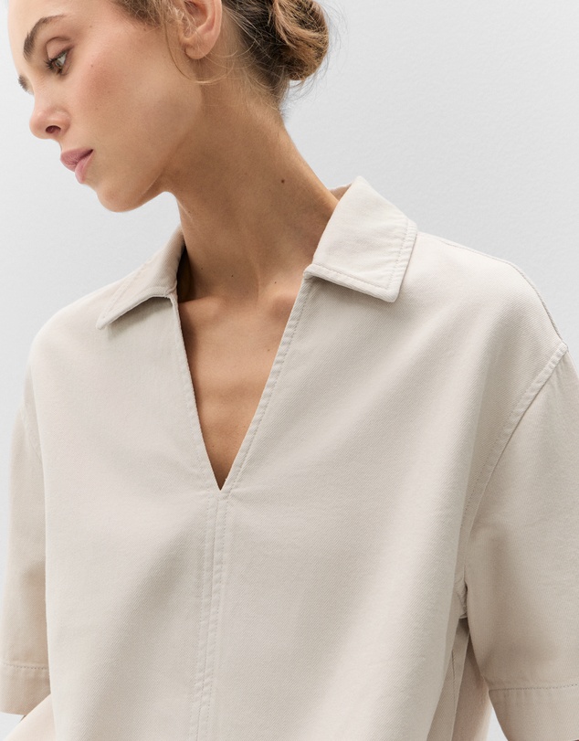 UNISON - Relaxed Denim Pullover