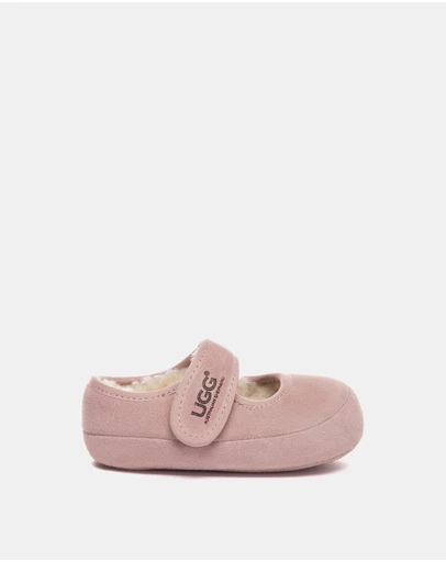 EVERAU - Australian Shepherd Ugg Millie Toddler Cow Suede Upper Loafer Oxfords Flats
