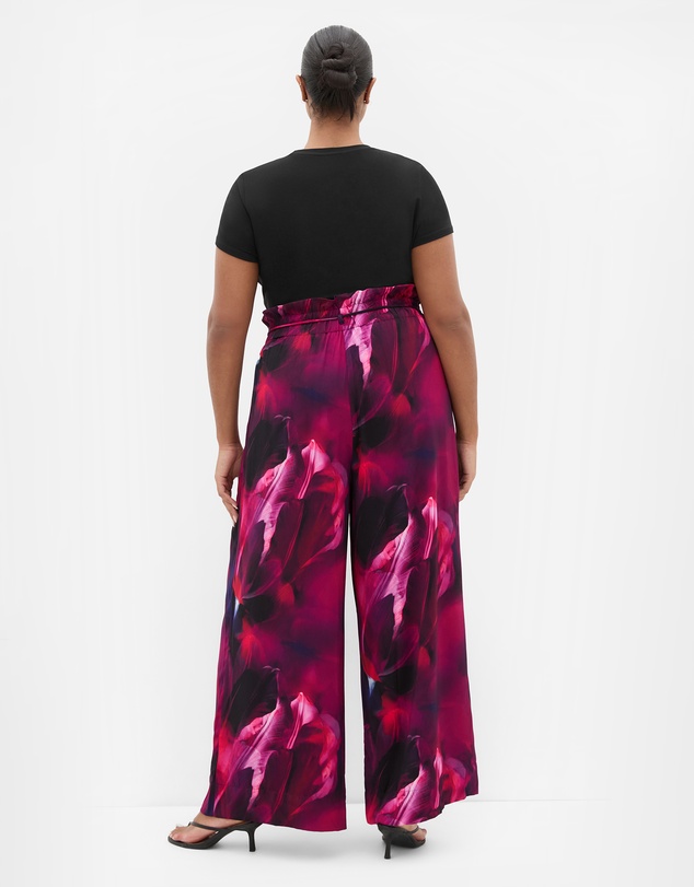 City Chic - Shania Vivid Print Wide Leg Pant
