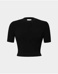 Forcast - Murphy Crop Knit Top