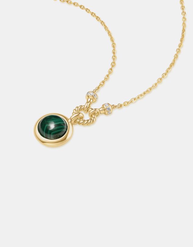 Ania Haie - Ania Haie Gold Malachite Reversible Vacation Necklace