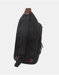 Pierre Cardin - Pierre Cardin Canvas Cross Body Sling Bag