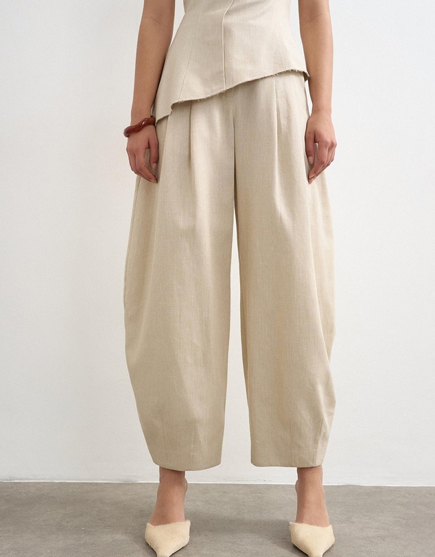 TOPSHOP - Sina Barrel Leg Trousers
